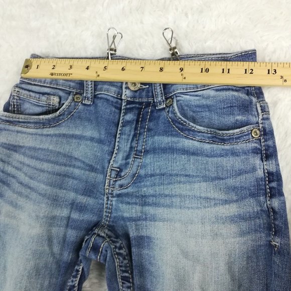 BKE Mens Jeans Alec Straight Leg‎ Blue Denim Stone Wash Whiskering 28 - Picture 8 of 14